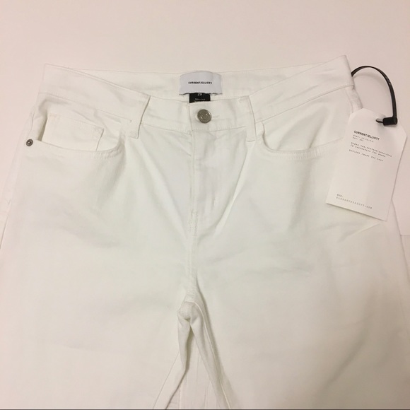 Current/Elliott The Kick Jean In White - Picture 3 of 7